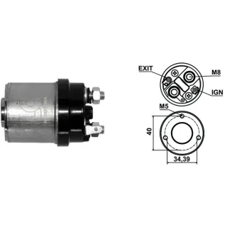 SOLENOIDE INDIEL 12V ESCORT GUARUJA-FRONTAL CHICO