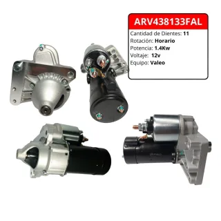 MOTOR DE ARRANQUE VALEO PEUGEOT 206 308 407 EXPERT PARTNER 1.6 HDI / 207 1.4 HDI / 307 2.0 HDI / CITROEN C3 C4 BERLINGO 1.6 HDI DIENTES 11 VOLTS 12V S