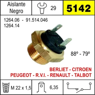 BULBO ELECTROV RENAULT 6-11-12-18