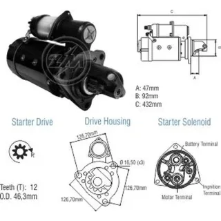 ARRANQUE TRACTOR MOTOR CUMMINS 24V