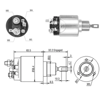 SOLENOIDE BOSCH 12V M.BENZ CLASE A/C/E/G/SL