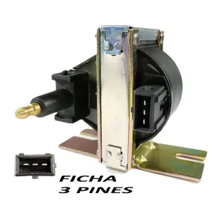 BOBINA IGNICION RENAULT 19 1.6 (HASTA 1995) OEM RENAULT 77 02 218 586, MARELLI: BI0060MM FISPA 70029 3 PINES