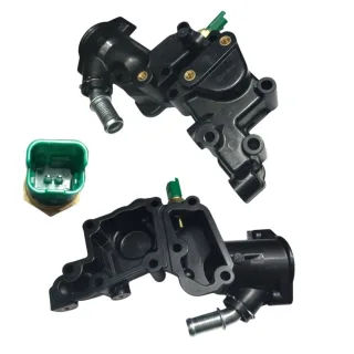 CARCASA TERMOSTATICA DE PLASTICO SIN TERMOSTATO  CON SENSOR PEUGEOT 206 207 208 PARTNER CITROEN C3 BERLINGO / FIAT QUBO TODOS MOTOR 1.4 NAFTA TU3JP OE