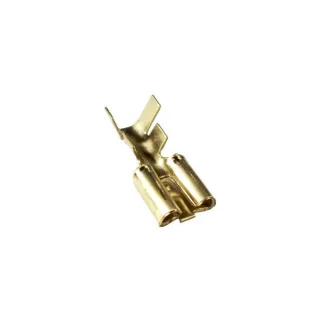 TERMINAL PALA HEMBRA 9.5MM CON TRABA (100)