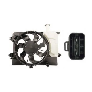 ELECTROVENTILADOR HYUNDAI ELANTRA : 11'- 13'  KIA FORTE : >14'   CON ENC.  - FLUJO: ASPIRANTE -  SENTIDO GIRO: HORARIO - EXT: 393 - POTENCIA: 84/109 W
