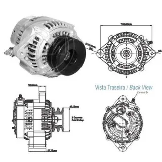 ALTERNADOR JOHN DEERE 466/ 619/ N-855/ 6-466 12V 120A