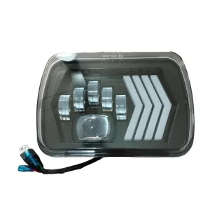 FARO RECTANGULAR IZQUIERDO 6 LEDS 38W 4 FLECHAS 12-24V