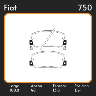 PASTILLAS DE FRENO  FIAT UNO (146A)(01/83-12/96) LAR. 108.8 ANC. 48 ESP. 13.8 POSC. DEL. GUARDADO (306) EQUIVALENCIAS FIMPEX 1028 FRAS LE PD/301-A LIT