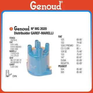 TAPA DISTRIBUIDOR F125/147/128E/DUN/P504-505 GAREF-MARELLI