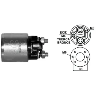 SOLENOIDE INDIEL 12V GOL 1.6/SAVEIRO 1.6/SENDA/GOL 1.6D-1.9D