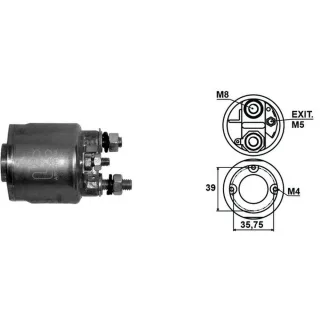 SOLENOIDE VALEO 12V P.206/305/2 AG. EXIT.TORNILLO 5X0.8