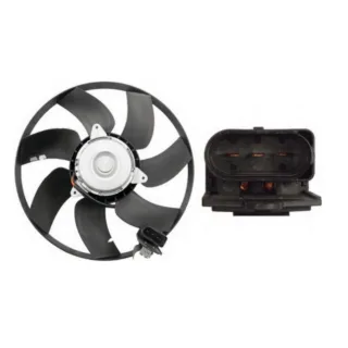 ELECTROVENTILADOR VOLKSWAGEN UP : 1.0 C A.A.     - FLUJO: ASPIRANTE -  SENTIDO GIRO: HORARIO - EXT: 344 - POTENCIA: 150/200 W - COD HELICE: 3295