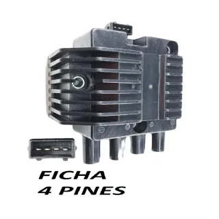 BOBINA IGNICION GENERAL MOTORS BLAZER, BERU 0040102026, ZSE026 DELPHI: BID00001 MARELLI BI0012MM FISPA 70014  4 PINES
