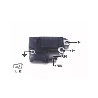 REGULADOR DE VOLTAJE BOSCH 12V. CHERY QQ- FACE (IMPORTADO)
