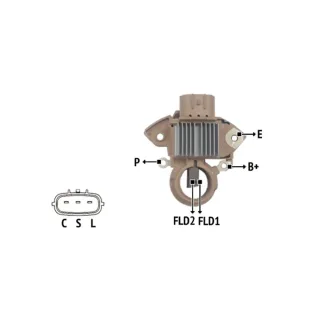 REGULADOR DE VOLTAJE 12V SERIE MITSUBISHI SERIE  IMPORTADO SUBARU OEM = 23815-AA240 / 23815-AA270 / 23815-AA280