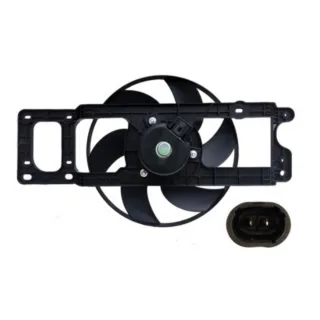 ELECTROVENTILADOR RENAULT: MEGANE II 1.6 99'- 11' ; 1.9 DIESEL 99'- 09' ; 2.0 97'- 11'   CON ENC.  - FLUJO: ASPIRANTE -  SENTIDO GIRO: HORARIO - EXT: 