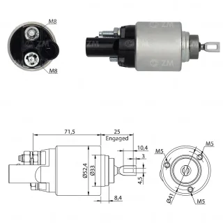SOLENOIDE AUDI A4 / A5 / A6 / A7 / A8 / Q5 1.8 -2.0