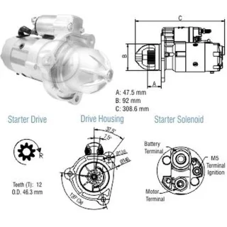 ARRANQUE FORD CARGO M100R PRESTOLITE 12V 4KV