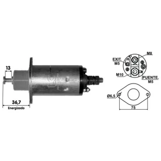 SOLENOIDE DELCO REMY 12V FORD CAMIONES -ARR.DELCO 28MT
