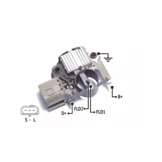 REGULADOR DE VOLTAJE 12V. MITSUBISHI- ESCORT/MONDEO/TRANSIT (IMPORTADO)