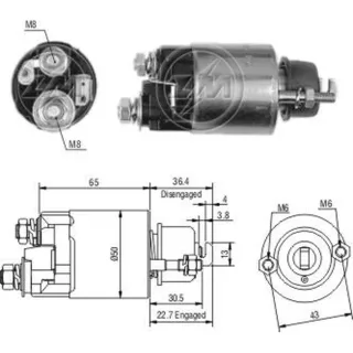 SOLENOIDE DENSO 12V CHEVROLET/ISUZU/TOYOTA