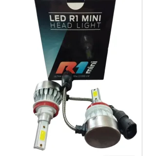 LAMPARA CREE LED R1 H11 SIN COOLER CON DISIPADOR 22000LM