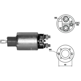 SOLENOIDE INDIEL 12V P.504-505-404D/M.B.180D/DEUTZ/PERKINS/T
