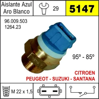 BULBO ELECTROV PEUGEOT 205-309-405 A.BLANCO 95/85
