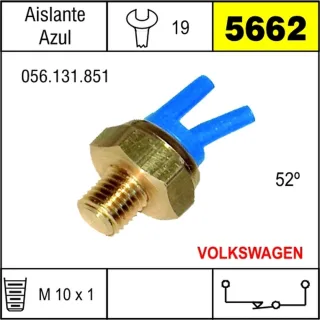 TERMOVALVULA VW 1.0 1.3 Y 1.5 HASTA 80' AZUL 52 GRADOS