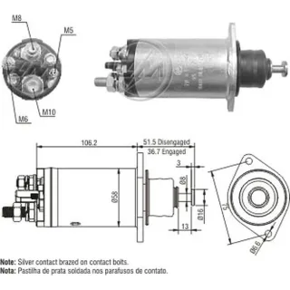 SOLENOIDE DELCO REMY 24V M.BENZ -28 MT