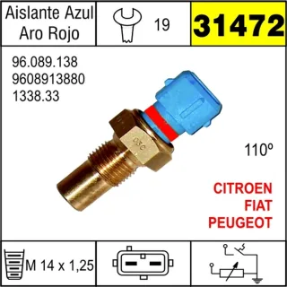 BULBO TEMPERATURA PEUGEOT 205 -405 -BOXER
