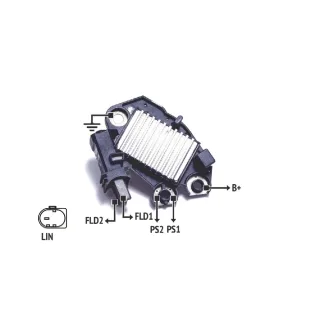 REGULADOR DE VOLTAJE VALEO 12V. NISSAN MICRA- REN. CLIO 1.5 (IMPORTADO)