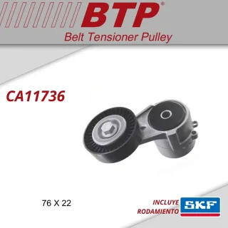 TENSOR POLY V CHEVROLET ASTRA MOTOR 1.8 8V MERIVA MOTOR 1.8 8V ZAFIRA MOTOR 1.8 8V SPIN MOTOR 1.8 8V OEM: 90571758 VKM 35012 534 0115 20  MEDIDAS: 76 