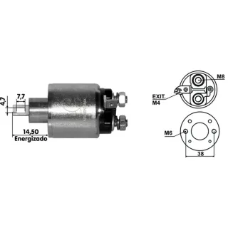 SOLENOIDE HITACHI 12V CHEVROLET CORSA 1.7D/COMBO 1.7D