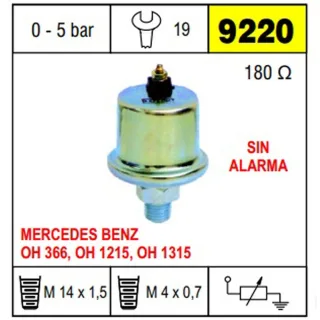 BULBO CEBOLLA MB 0H366 0H1215 SIN ALARMA