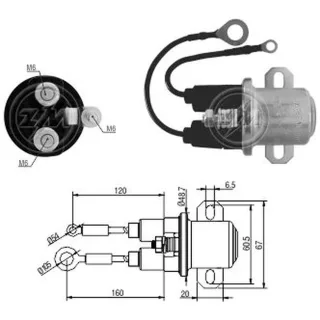 SOLENOIDE DELCO REMY  24V M.BENZ 1720/1721/1420/1621/1623