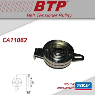 TENSOR POLY V PEUGEOT BOXER 2.5 D Y TD CITROEN JUMPER 2.5D/TD (CON DIRECCION DE POTENCIA) OEM: 4007.E4 VKM33017 F-123880.2 MEDIDAS 93.5X35.5X26