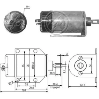 SOLENOIDE INDIEL PARA ABRIR PORTAMALETAS