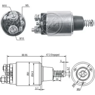 SOLENOIDE BOSCH 12V FORD F250 C/MOTOR CUMMINS/F350/F4000