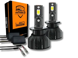 JUEGO LAMPARAS LED H1 65W 65000LM CON COOLER (USO OFF ROAD) (64150)
