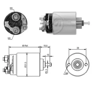 SOLENOIDE MOTORCRAFT 12V FORD FIESTA / FOCUS 1.6 12V.