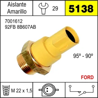 BULBO ELECTROV FORD 2 PINES A.AMARILLO