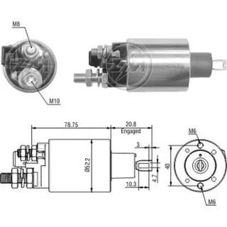 SOLENOIDE INDIEL 12V  VW CAMIONES/FORD CARGO 1217/1417/1621/