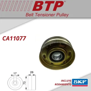 TENSOR POLY V CHEVROLET CORSA ASTRA VECTRA 1.4 1.6 MEDIDA 70 X 26 X 17 CHAPA VKM60001