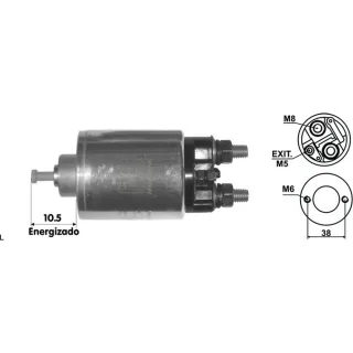 SOLENOIDE MITSUBISHI 12V BERLINGO/ C3/C4/SAXO/ P.106-206-306