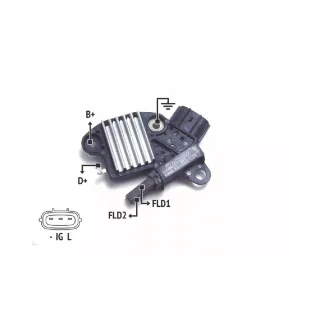 REGULADOR DE VOLTAJE DELCO REMY 12V. CHERY TIGGO QQ JFZ1822 (IMPORTADO)