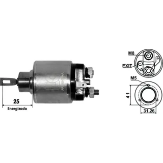 SOLENOIDE BOSCH 12V SUZUKI SAMURAI/VITARA/JIMMY
