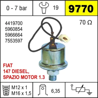 BULBO CEBOLLA FIAT SPAZIO 147 DIESEL MOTOR 1.3CC