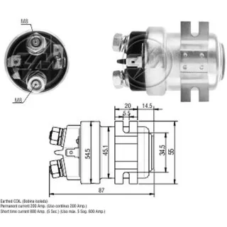 SOLENOIDE BOSCH 12V AUXILIAR M.BENZ 1633 -SUPER TORQUE