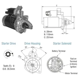 ARRANQUE FORD F250 12V